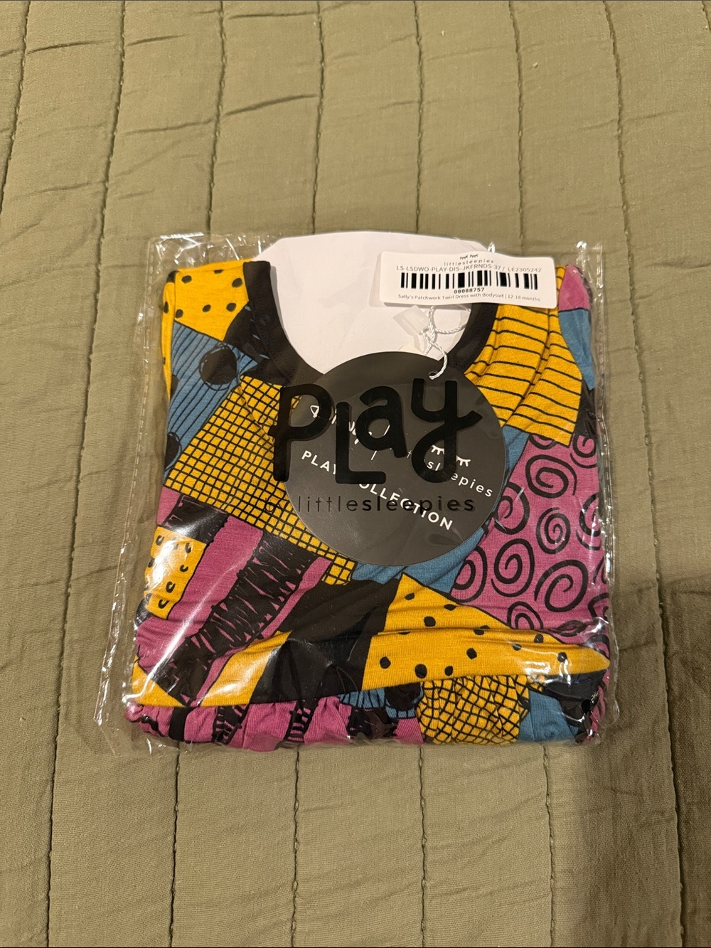 Little Sleepies- Sally’s patchwork twirl dress with bodysuit